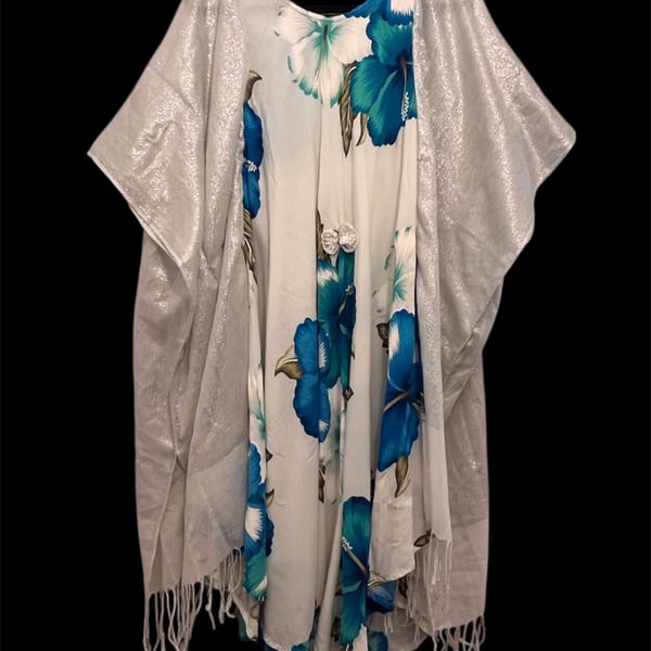 Upcycled Boho Butterfly Dress, Festival Beach Summer Dress