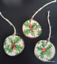 Mini woodslice christmas decoration  - Image 2