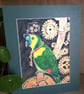 Steampunk style Amazon Parrot Original painting.   - Image 7