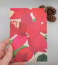 Poinsettia blank christmas card - Image 2