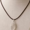 Hand-Collected Wire Wrapped Whitby Sea Glass Pendant Necklace