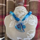 "Deep Blue Fish" Necklace 