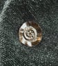 Flower Brooch, Copper and Sterling Silver Lapel Pin - Image 7