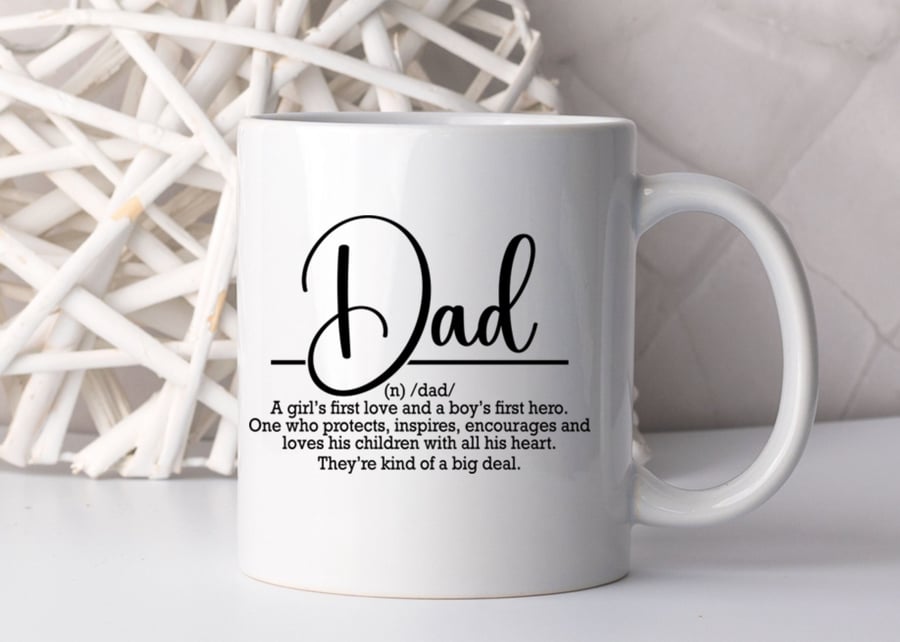 Dad definition personalised coffee mug great present for Dads - Funny Gift Ideas