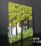 Handmade Fused Glass 'Spring Tree' T-Light Holder - Image 5