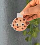 Handmade Cute Chocolate Chip Cookie Magnetic Bookmark