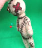 Needle Felted Gothic Ghost, Scarecrow & Voodoo Keychain Bag Charm - Image 3