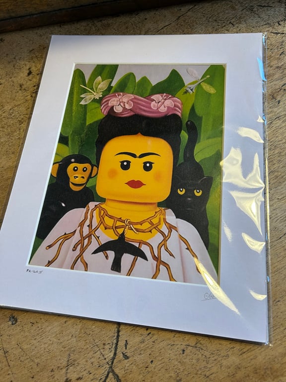 FRIDA KAHLO - Lego inspired print - 8 x 6