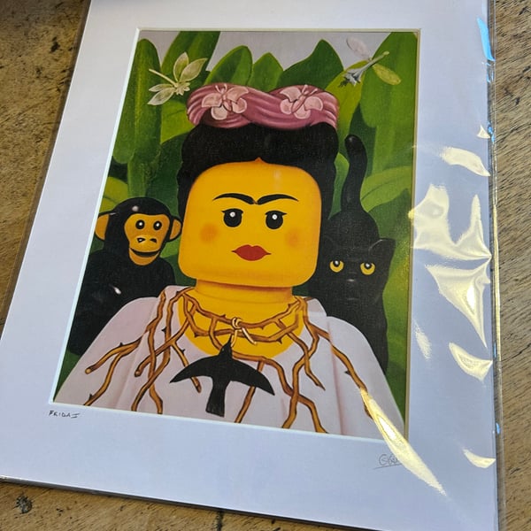 FRIDA KAHLO - Lego inspired print - 8 x 6
