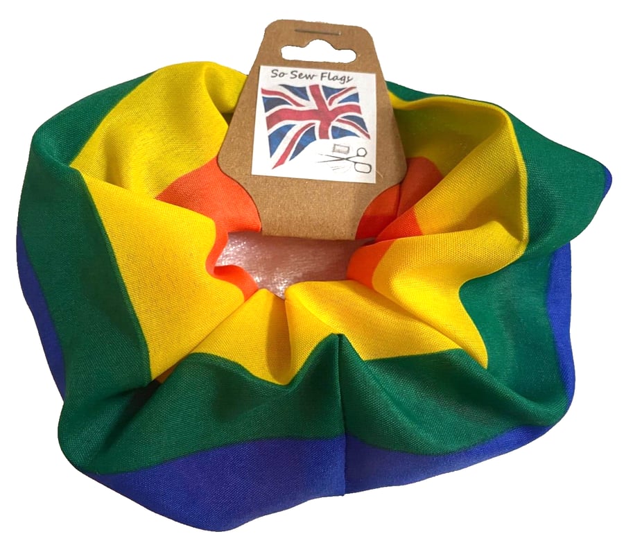 Gay Pride Rainbow Flag Hair Scrunchie Scrunchies Accessory Band Elastic