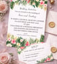 Tropical Floral Wedding. Invitation, RSVP and Handmade Envelopes  - Image 1