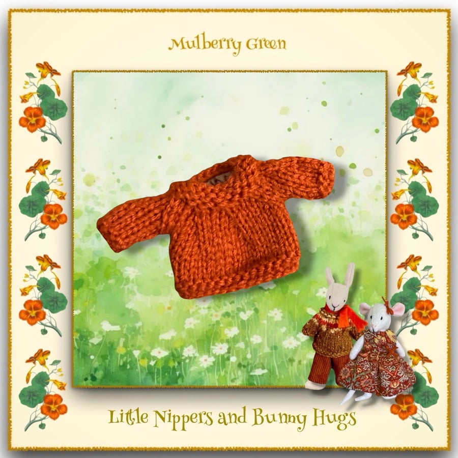 Little Nippers and Bunny Hugs Orange Jumper