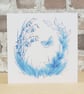 Card Bluebell Wood Blank Floral Card
