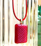 Spotty, dotty dichroic glass pendant - Image 2
