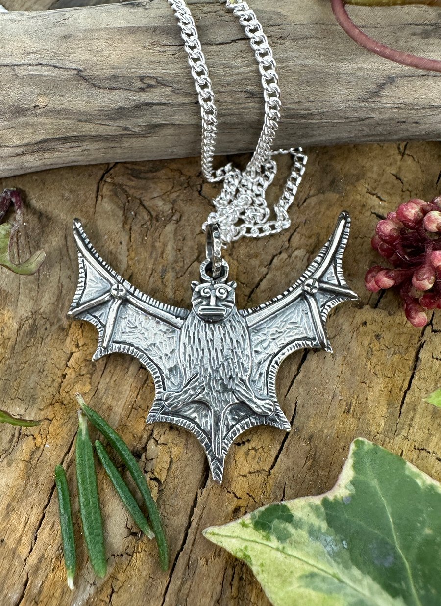 Medieval Bat Pendant
