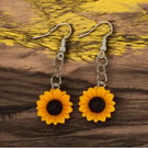 Sunflower burst earrings
