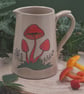 Hand painted ceramic jug