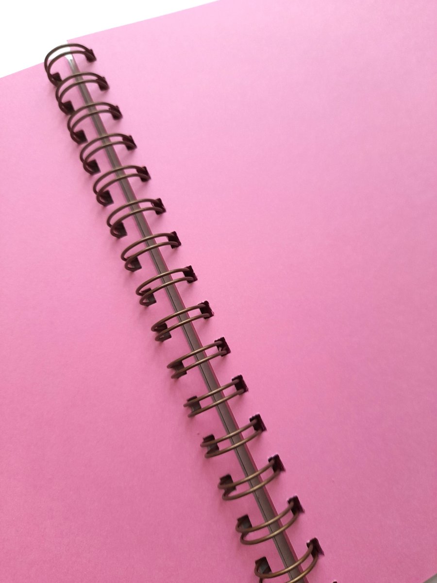 Large Pink Page blank junk journal - notebook - - Folksy