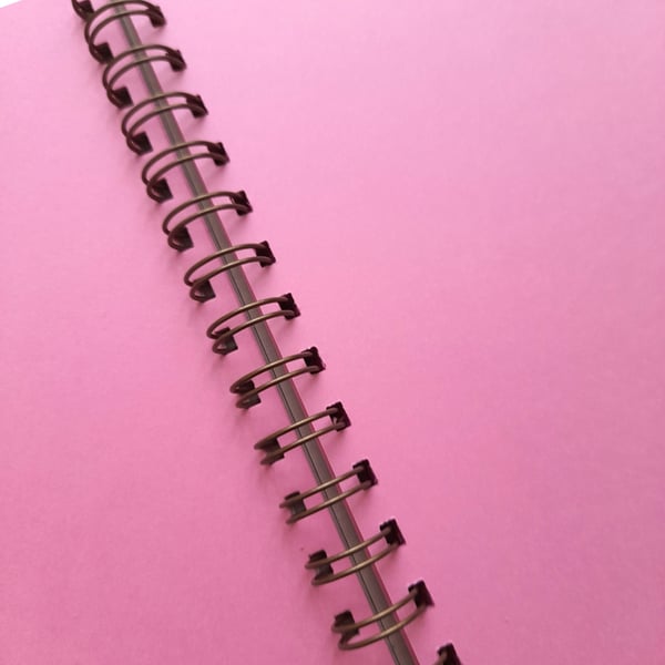 Large Pink Page blank junk journal - notebook - smash book - glue book
