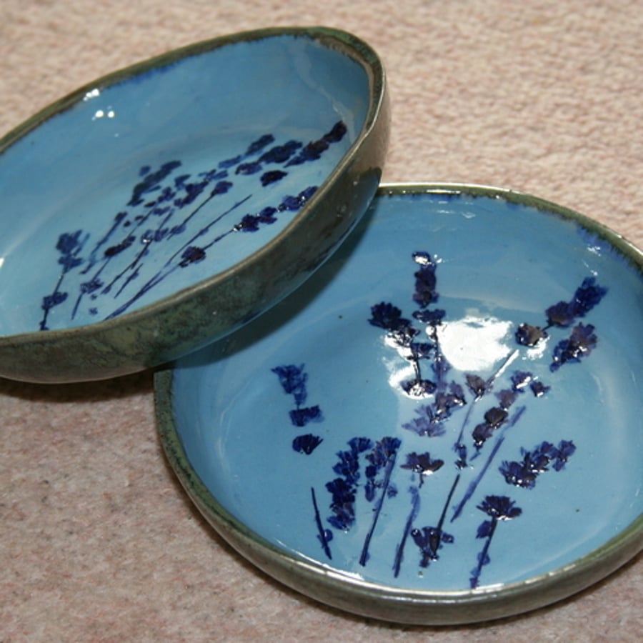 Lavender ceramic bowl