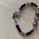 Purple cube bracelet
