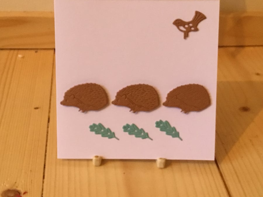 A cute little hedgehog card CC282
