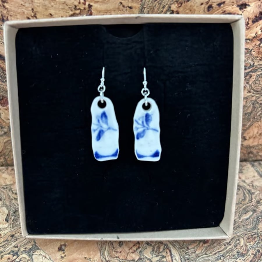 Handmade Earrings, Ceramic, Unique Earrings, Vintage, Eco Friendly Gifts