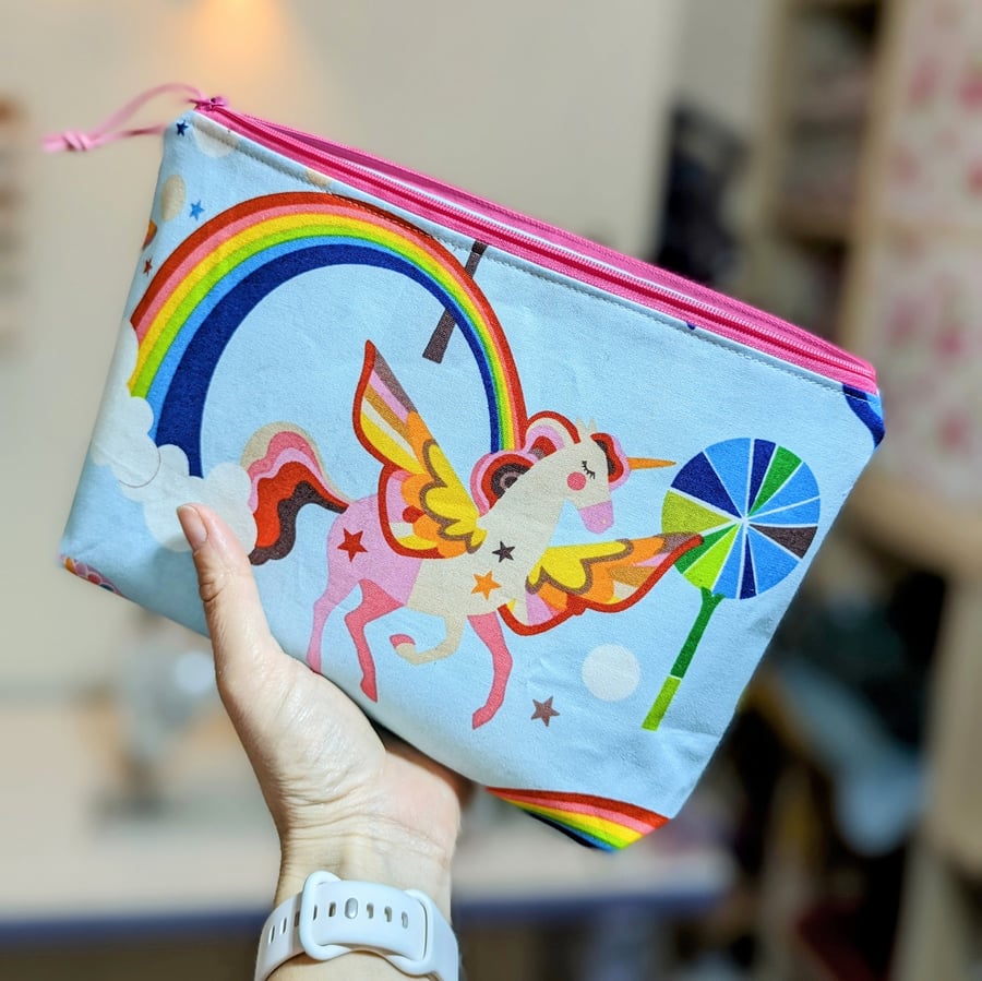 Unicorn make up bag