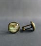Personalised Bronze Cufflinks, Eighth Anniversary Gift for Him - Image 1