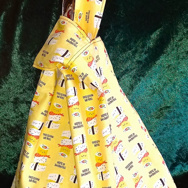 Fun Sushi Japanese Knot Bag Medium
