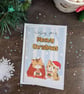 Cute Cat Christmas Cards Pack or Single - A6 Monty & Mabel Funny Festive Cards - Image 3