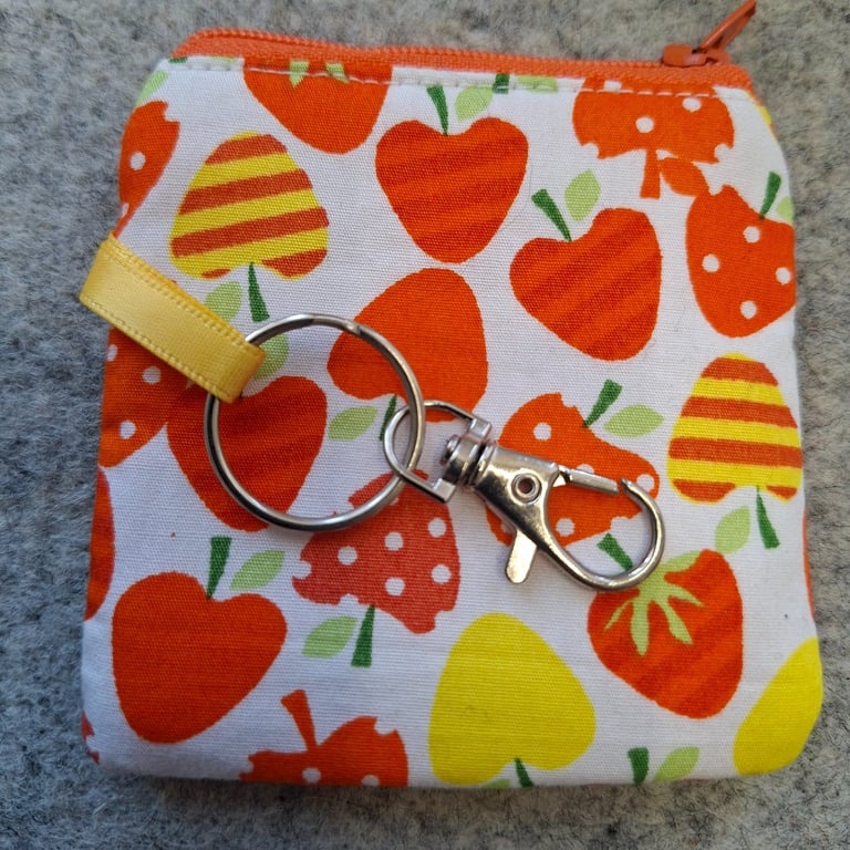 Mini Coin Purse, Mini Zip Purse, Keyring Coin Purse