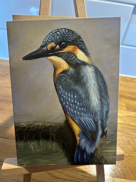 5x7 inch Kingfisher Card