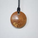 2 inch diameter wooden pendant