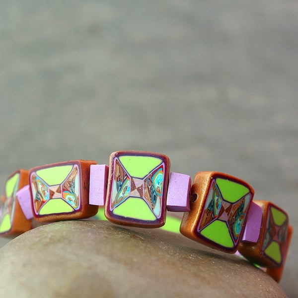 Modern Style - Handmade Bracelet - Designer Tile Bracelet - Festival Jewellery
