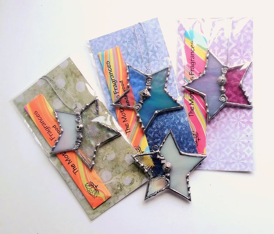 Stained Glass Star Incense Burner