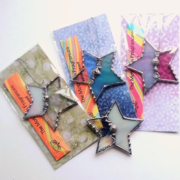 Stained Glass Star Incense Burner