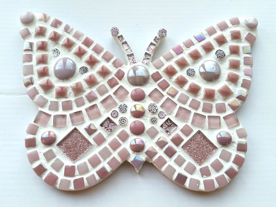Mosaic Butterfly Craft Kit, DIY Adult Child Craft Gift, Stocking Filler