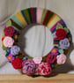 Blooming lovely crochet wreath.  - Image 1