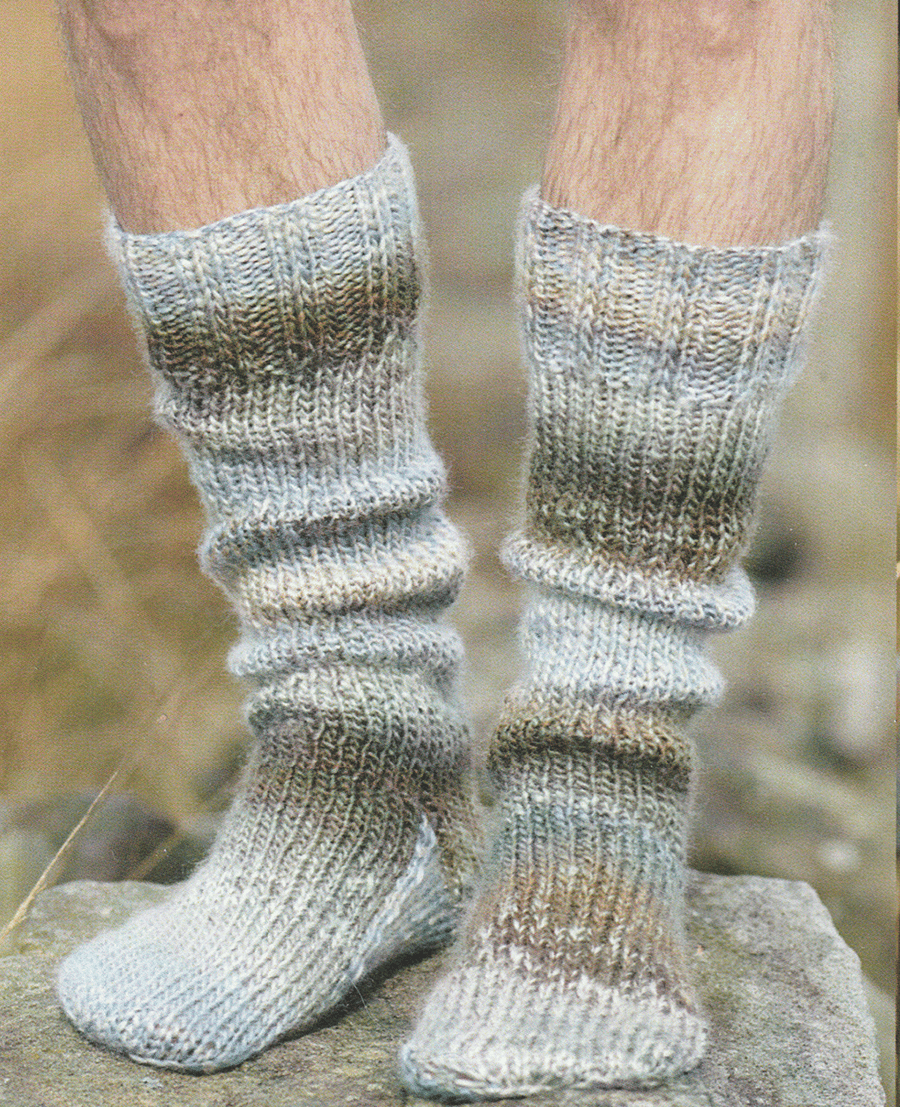 VINTAGE KNITTING PATTERN Chunky Socks