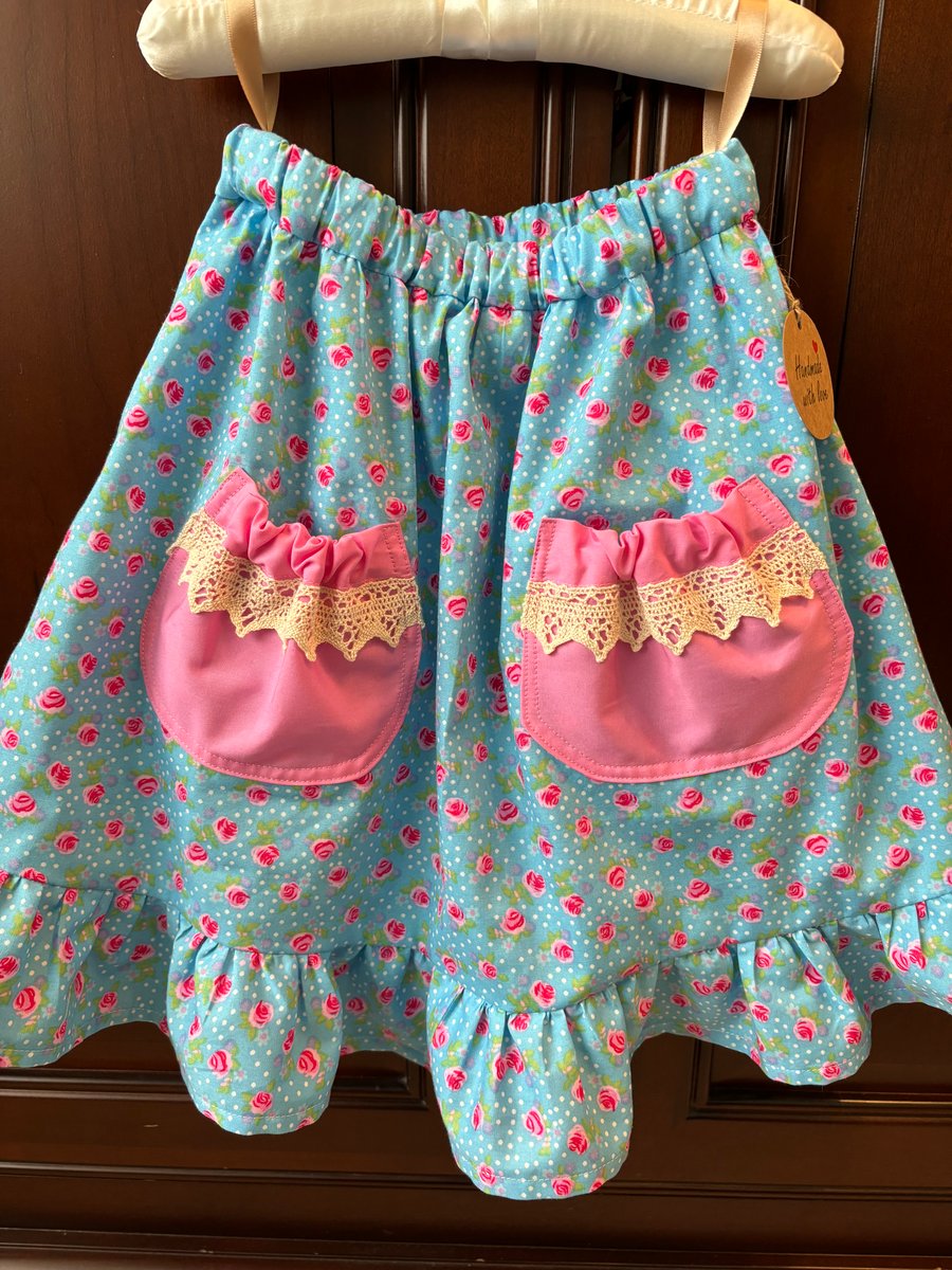 Children’s Pink Rose Skirt
