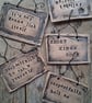 LAST ONE! rustic ceramic pottery sign-respectfully go scr-w yourself