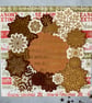 Vintage style Christmas Card with Snowflake Wreath.  - Image 5