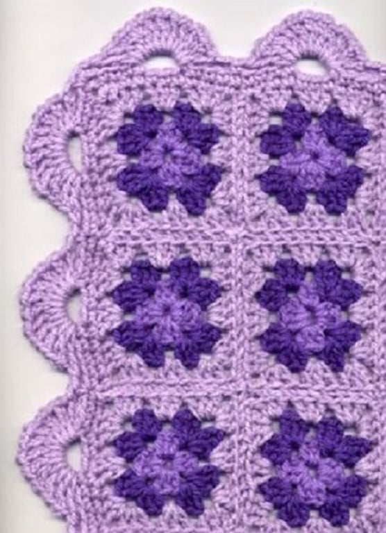 CROCHET PATTERN PDF Neon Squares Blanket