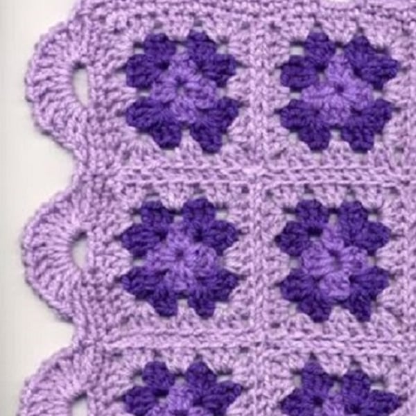 CROCHET PATTERN PDF Neon Squares Blanket