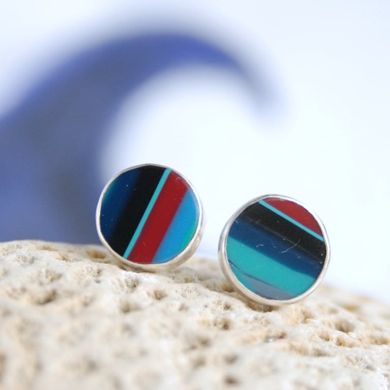 Surfite stud earrings