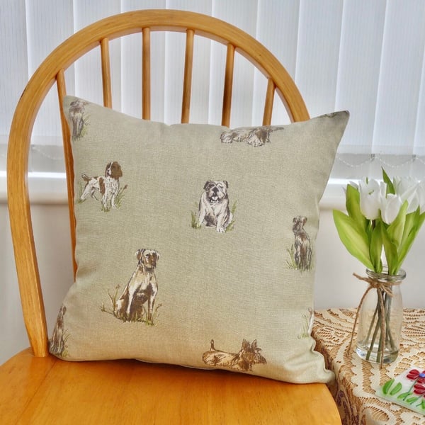 Dogs - Double Sided Decorative Feature Cushion, Throw Pillow