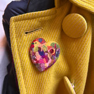 Heart Of Nature Wood Pin Badge