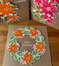 Poinsettia and Holly & christmas Wreath. - Image 1