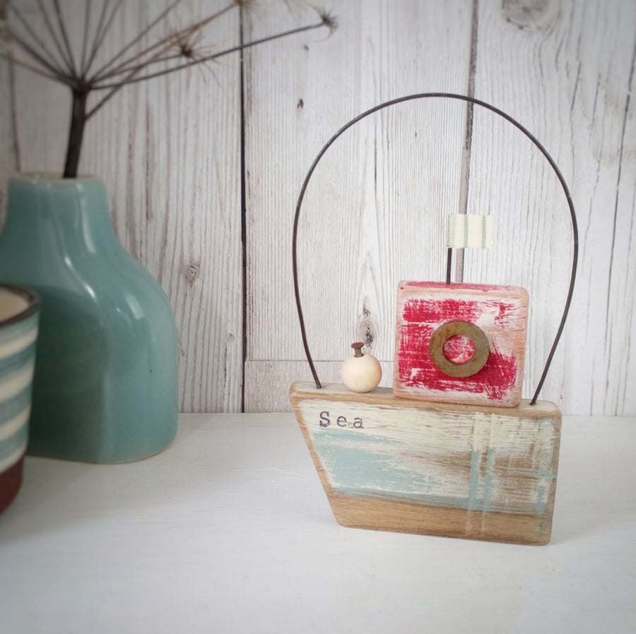 Rustic Wooden Boat Hanging